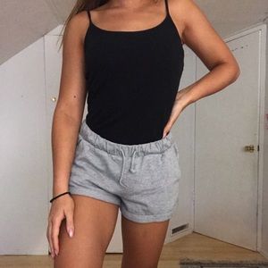 Black cotton bodysuit